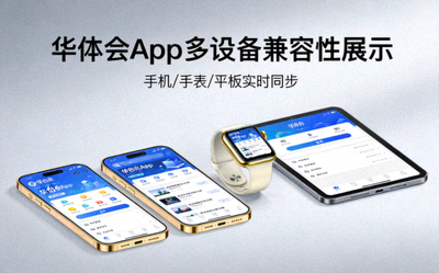 华体会App多设备兼容性展示 - 手机、手表、平板同步