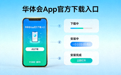 华体会App官方下载入口主视觉图 - 展示手机安装过程