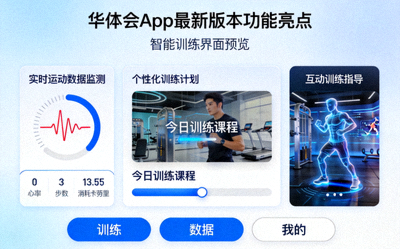 华体会App最新版本功能亮点介绍 - 智能训练界面预览